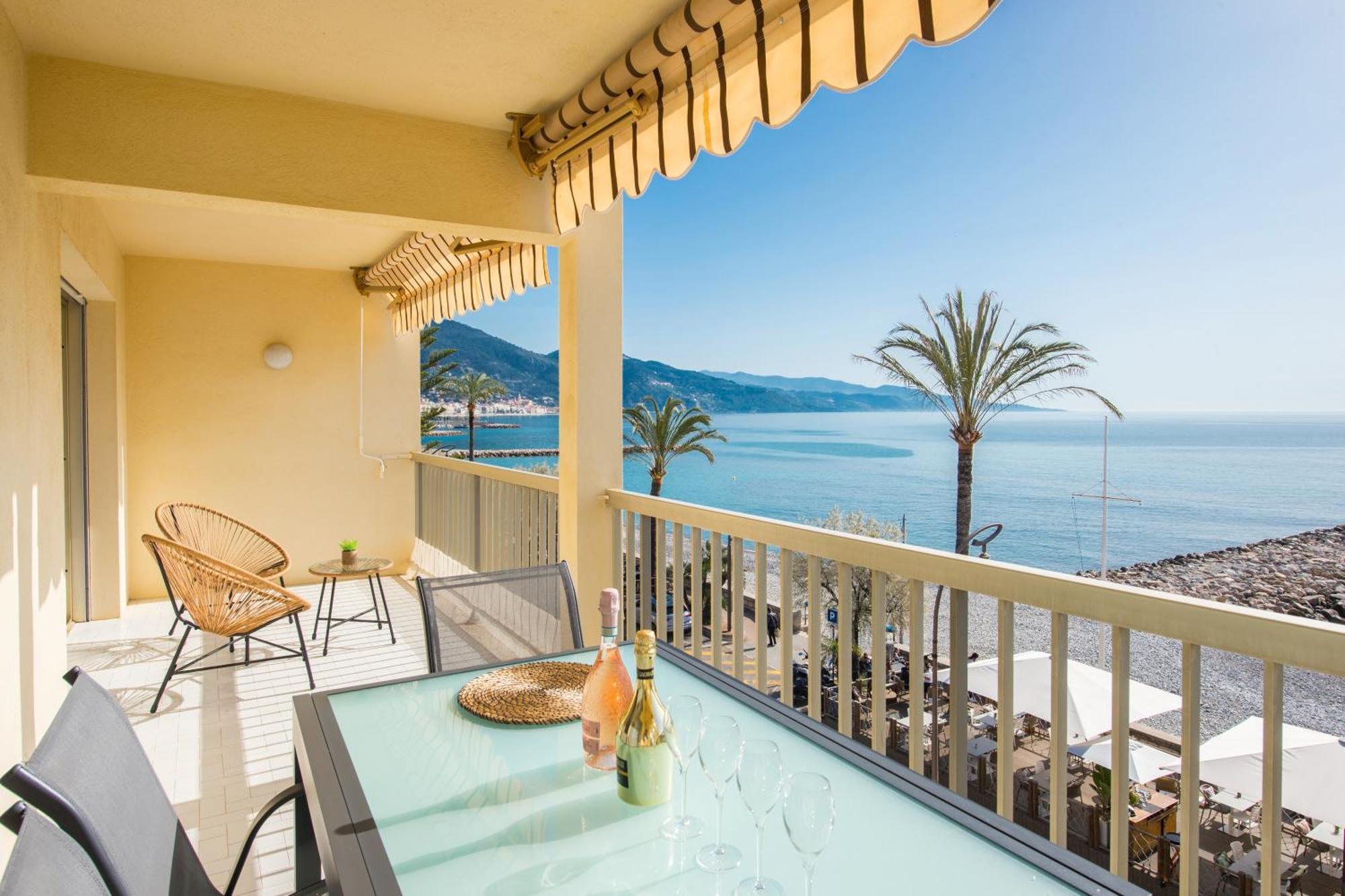 Roquebrune Plage - Terrace Splendid Sea View - BW Extérieur photo